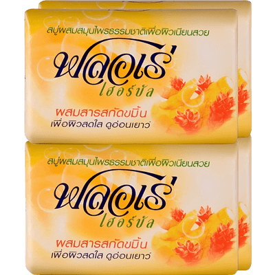 สบู่ ฟลอเร่ ขมิ้น 80 กรัม 1X4